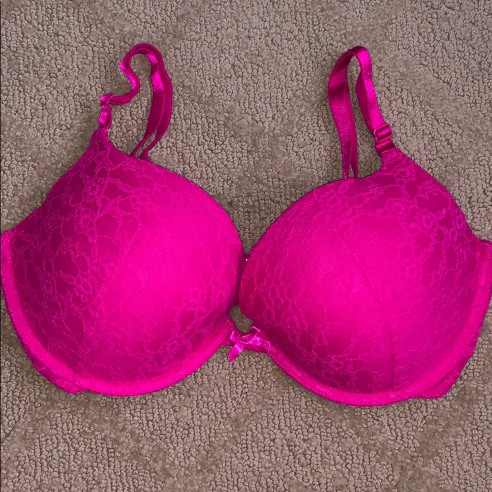 Hot Pink Lace VS Bra